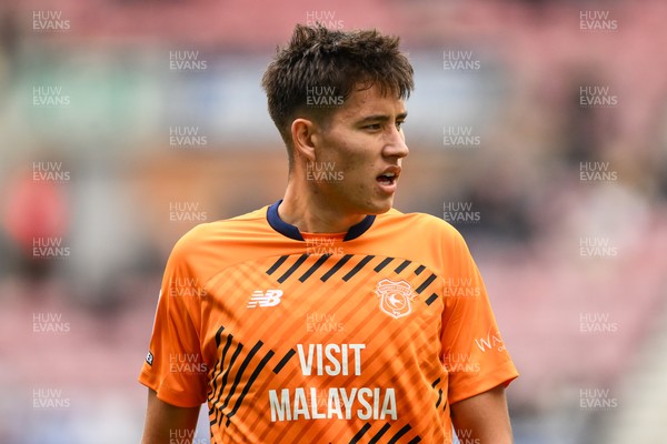 270925 - Wigan Athletic v Cardiff City - Sky Bet League 1 -  Rubin Colwill of Cardiff City