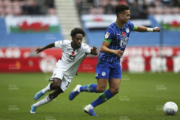 021119 - Wigan Athletic v Swansea City - Sky Bet Championship - Nathan Dyer of Swansea 