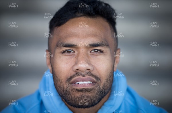 270918 - Cardiff Blues rugby player Willis Halaholo at the Cardiff Arms Park