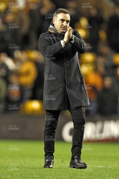 060118 - Wolverhampton Wanderers v Swansea City, FA Cup Third Round - Swansea City Manager Carlos Carvalhal after the match