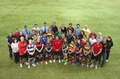 210813 - Womens Rugby - League Launch - Pictured at the launch of the Womens Rugby League are LtR: