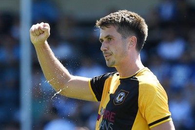 120725 - Worcester City v Newport County - Preseason Friendly - Oliver Greaves of Newport County celebrates after he scores the first goal of the game