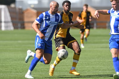 120725 - Worcester City v Newport County - Preseason Friendly - Bobby Kamwa of Newport County