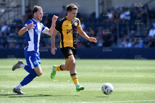 120725 - Worcester City v Newport County - Preseason Friendly - Oliver Greaves of Newport County runs in to scores the first goal of the game