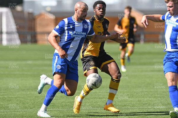 120725 - Worcester City v Newport County - Preseason Friendly - Bobby Kamwa of Newport County