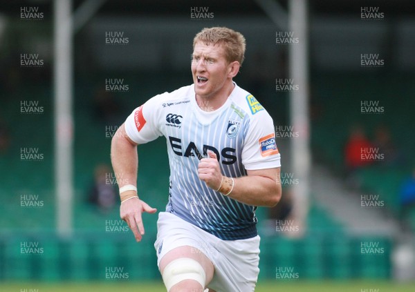 170813 Worcester v Cardiff Blues - Pre-season friendly -Blues' Bradley Davies