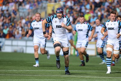 050926 - Worcester Warriors v Cardiff Rugby - Preseason Friendly - Tom Manz of Cardiff