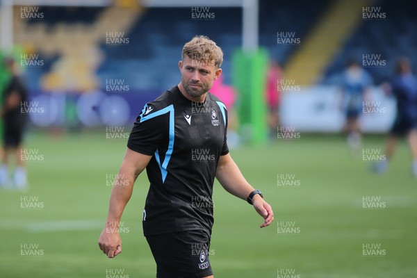 050926 - Worcester Warriors v Cardiff Rugby - Preseason Friendly - Kicking coach of Cardiff Rugby Leigh Halfpenny
