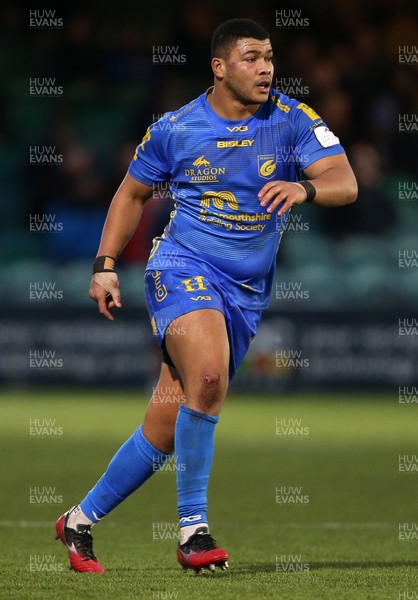 071219 - Worcester Warriors v Dragons - European Rugby Challenge Cup - Leon Brown of Dragons