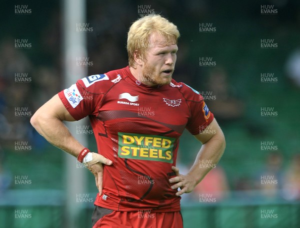 180812 - Worcester v Scarlets - Pre Season Friendly -  Scarlets' Richie Pugh   