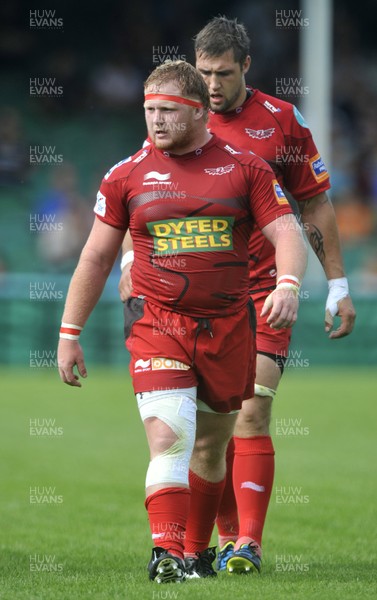 180812 - Worcester v Scarlets - Pre Season Friendly -  Scarlets' Samson Lee   