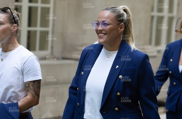 170825 - Women’s Rugby World Cup Welcome Ceremony - Wales’ Kelsey Jones arrives at the Women’s Rugby World Cup welcome ceremony at Manchester Town Hall