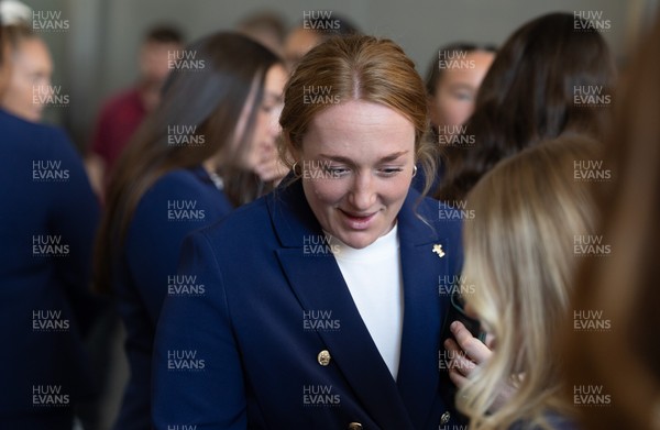 170825 - Women’s Rugby World Cup Welcome Ceremony - Wales’ Abbie Fleming at the Women’s Rugby World Cup welcome ceremony at Manchester Town Hall