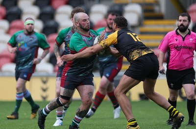 220525 - Wrexham Rhinos v Combined Swansea Vikings and Cardiff Lions team, International Gay Rugby match - Wrexham Rhinos and Swansea Vikings and Cardiff Lions Combined compete at Rodney Parade