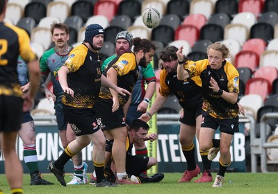 220525 - Wrexham Rhinos v Combined Swansea Vikings and Cardiff Lions team, International Gay Rugby match - Wrexham Rhinos and Swansea Vikings and Cardiff Lions Combined compete at Rodney Parade