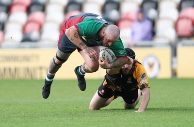 220525 - Wrexham Rhinos v Combined Swansea Vikings and Cardiff Lions team, International Gay Rugby match - Wrexham Rhinos and Swansea Vikings and Cardiff Lions Combined compete at Rodney Parade