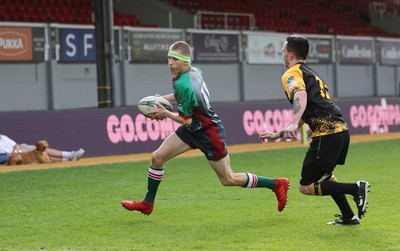 220525 - Wrexham Rhinos v Combined Swansea Vikings and Cardiff Lions team, International Gay Rugby match - Wrexham Rhinos and Swansea Vikings and Cardiff Lions Combined compete at Rodney Parade