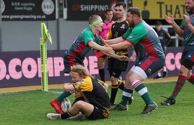 220525 - Wrexham Rhinos v Combined Swansea Vikings and Cardiff Lions team, International Gay Rugby match - Wrexham Rhinos and Swansea Vikings and Cardiff Lions Combined compete at Rodney Parade