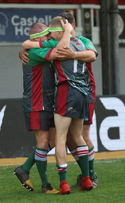 220525 - Wrexham Rhinos v Combined Swansea Vikings and Cardiff Lions team, International Gay Rugby match - Wrexham Rhinos and Swansea Vikings and Cardiff Lions Combined compete at Rodney Parade