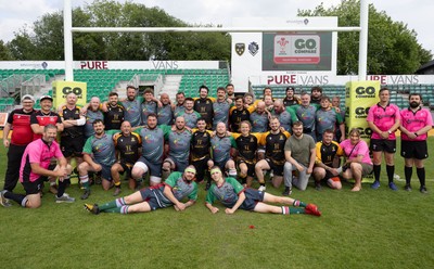 220525 - Wrexham Rhinos v Combined Swansea Vikings and Cardiff Lions team, International Gay Rugby match - Wrexham Rhinos and Swansea Vikings and Cardiff Lions Combined compete at Rodney Parade