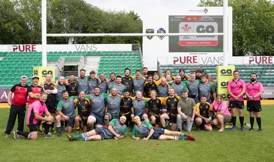 220525 - Wrexham Rhinos v Combined Swansea Vikings and Cardiff Lions team, International Gay Rugby match - Wrexham Rhinos and Swansea Vikings and Cardiff Lions Combined compete at Rodney Parade