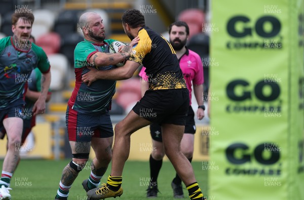 220525 - Wrexham Rhinos v Combined Swansea Vikings and Cardiff Lions team, International Gay Rugby match - Wrexham Rhinos and Swansea Vikings and Cardiff Lions Combined compete at Rodney Parade