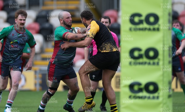 220525 - Wrexham Rhinos v Combined Swansea Vikings and Cardiff Lions team, International Gay Rugby match - Wrexham Rhinos and Swansea Vikings and Cardiff Lions Combined compete at Rodney Parade