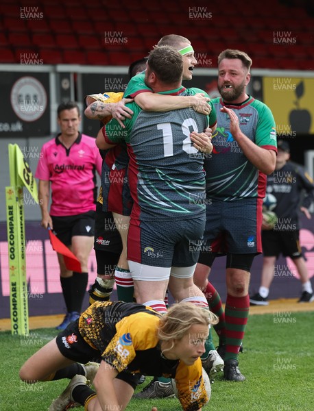 220525 - Wrexham Rhinos v Combined Swansea Vikings and Cardiff Lions team, International Gay Rugby match - Wrexham Rhinos and Swansea Vikings and Cardiff Lions Combined compete at Rodney Parade