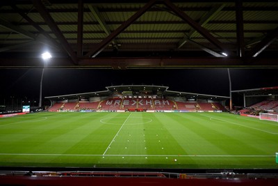 281025 - Wrexham v Cardiff City - Carabao Cup Round 4 - A general view of the Stok Car Ras ground ahead of the match