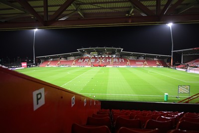 281025 - Wrexham v Cardiff City - Carabao Cup Round 4 - A general view of the Stok Car Ras ground ahead of the match