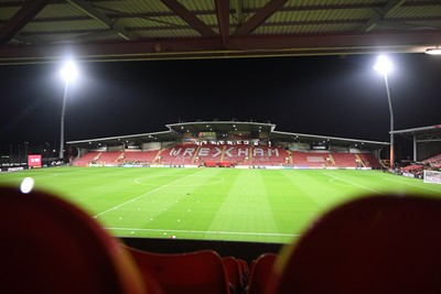 281025 - Wrexham v Cardiff City - Carabao Cup Round 4 - A general view of the Stok Car Ras ground ahead of the match