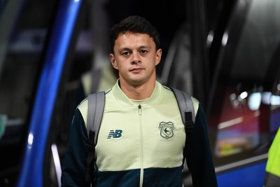 281025 - Wrexham v Cardiff City - Carabao Cup Round 4 - Perry NG of Cardiff City arrives at the stadium