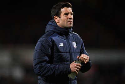 281025 - Wrexham v Cardiff City - Carabao Cup Round 4 - Brian Barry-Murphy, Cardiff City Manager