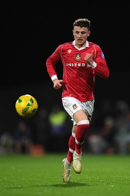 281025 - Wrexham v Cardiff City - Carabao Cup Round 4 - Nathan Broadhead of Wrexham