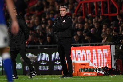 281025 - Wrexham v Cardiff City - Carabao Cup Round 4 - Phil Parkinson, Wrexham Manager