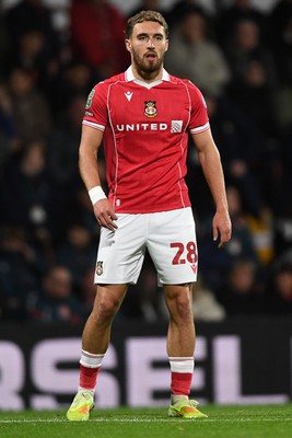 281025 - Wrexham v Cardiff City - Carabao Cup Round 4 - Sam Smith of Wrexham