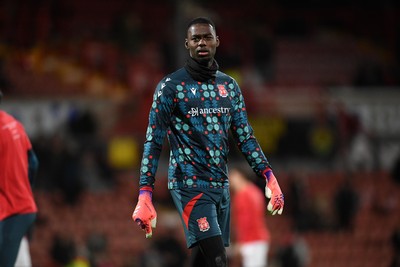 281025 - Wrexham v Cardiff City - Carabao Cup Round 4 - Arthur Okonkwo of Wrexham