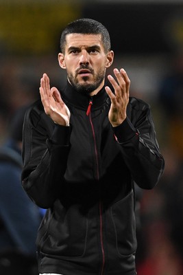 281025 - Wrexham v Cardiff City - Carabao Cup Round 4 - Conor Coady of Wrexham
