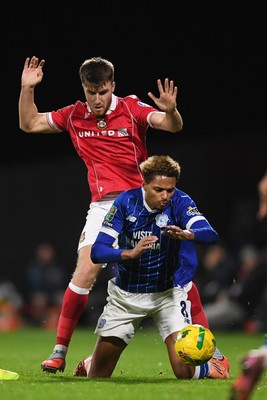 281025 - Wrexham v Cardiff City - Carabao Cup Round 4 - Omari Kellyman of Cardiff City
