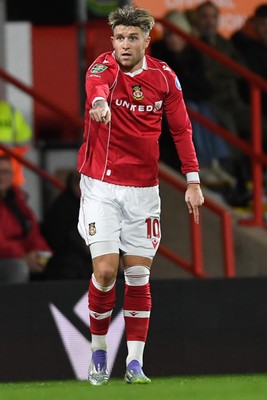 281025 - Wrexham v Cardiff City - Carabao Cup Round 4 - Josh Windass of Wrexham