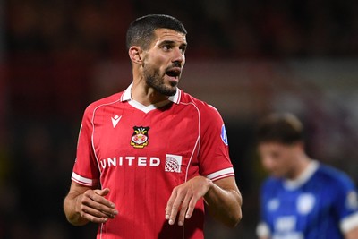 281025 - Wrexham v Cardiff City - Carabao Cup Round 4 - Conor Coady of Wrexham
