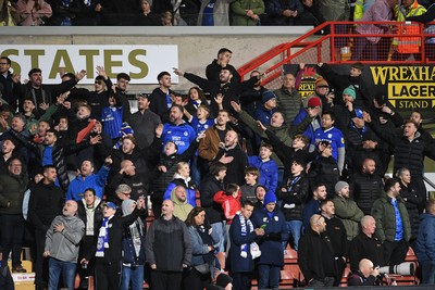 281025 - Wrexham v Cardiff City - Carabao Cup Round 4 - Cardiff fans
