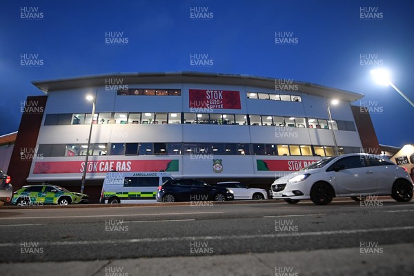 281025 - Wrexham v Cardiff City - Carabao Cup Round 4 - A general view of the Stok Car Ras ground ahead of the match