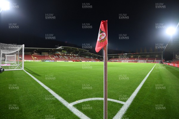 281025 - Wrexham v Cardiff City - Carabao Cup Round 4 - A general view of the Stok Car Ras ground ahead of the match