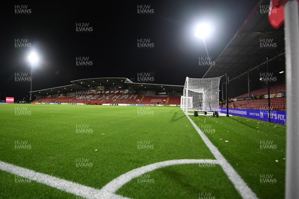 281025 - Wrexham v Cardiff City - Carabao Cup Round 4 - A general view of the Stok Car Ras ground ahead of the match