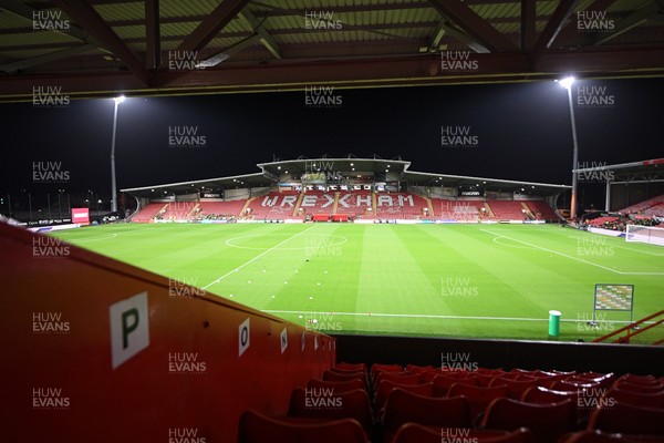 281025 - Wrexham v Cardiff City - Carabao Cup Round 4 - A general view of the Stok Car Ras ground ahead of the match