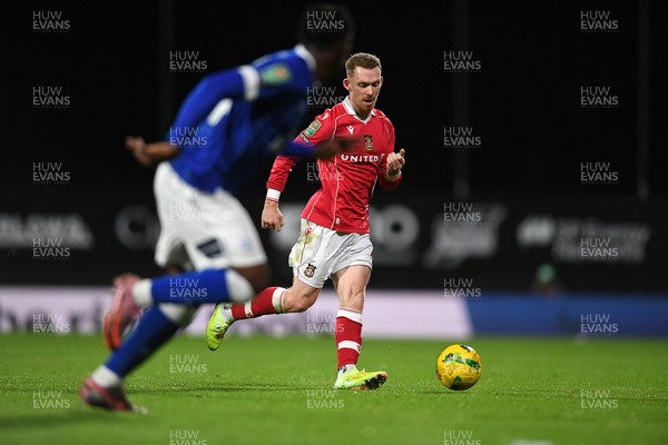 281025 - Wrexham v Cardiff City - Carabao Cup Round 4 - Lewis O'Brien of Wrexham
