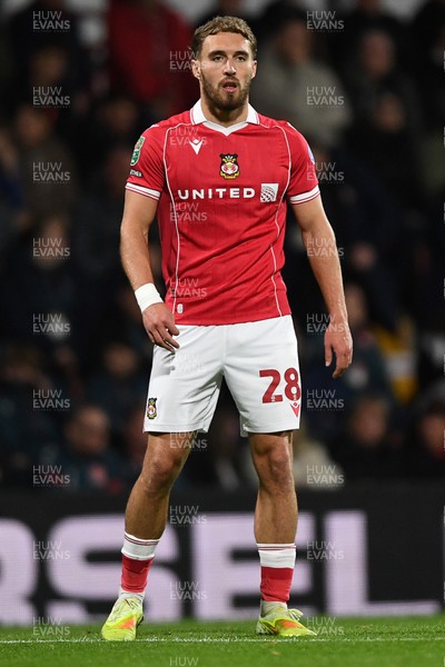 281025 - Wrexham v Cardiff City - Carabao Cup Round 4 - Sam Smith of Wrexham