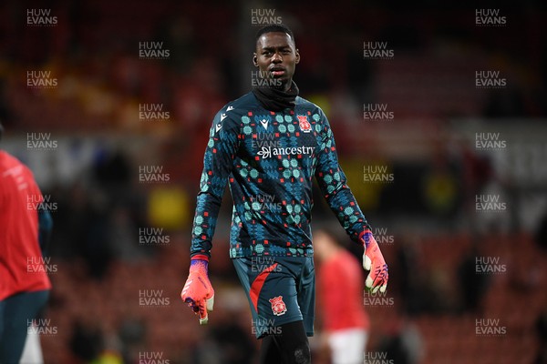 281025 - Wrexham v Cardiff City - Carabao Cup Round 4 - Arthur Okonkwo of Wrexham