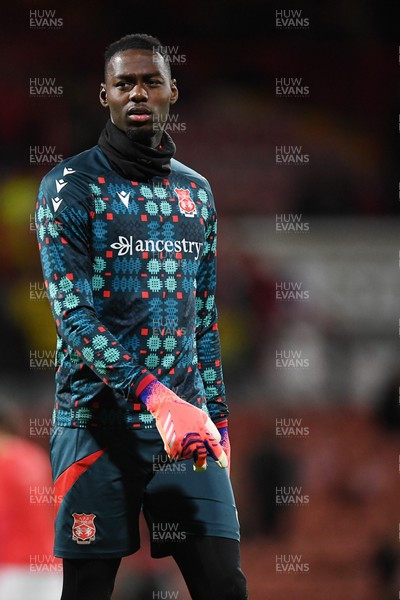 281025 - Wrexham v Cardiff City - Carabao Cup Round 4 - Arthur Okonkwo of Wrexham